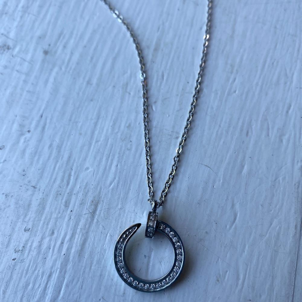 White Gold Plated Juste Necklace